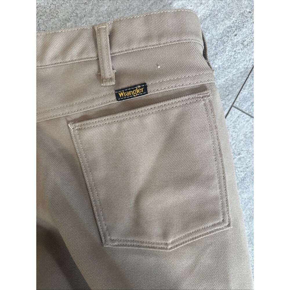 Vintage Wrangler Western Pants Rancher Mens Size 40 x 32 Cowboy Straight Tan - Picture 3 of 7